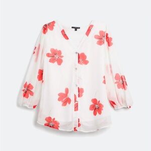 West Kei Coleton Button Down Blouse Size S